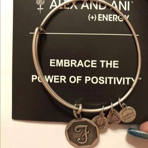 Alex and Ani F charm Silver. 21-8